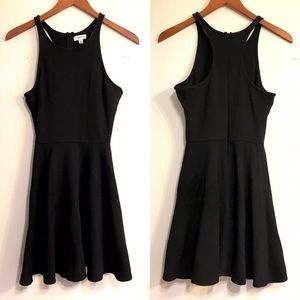 🌺 Olsenboye Halter Skater Fit to Flare Mini Dress